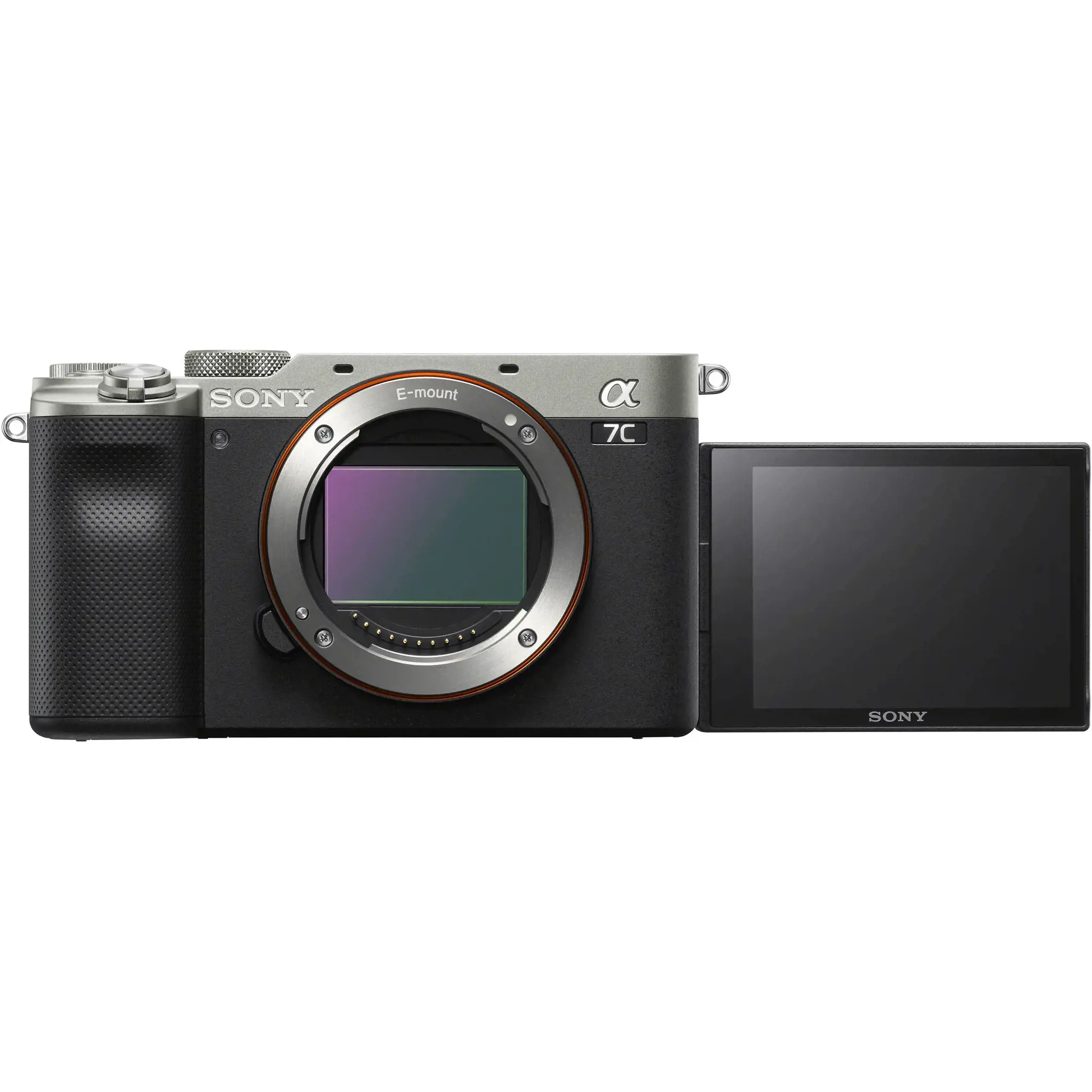 "Sony α 7C", 24,2 MP, 6000 x 4000 taškų, CMOS, 4K Ultra HD, jutiklinis ekranas, juoda, sidabrinė