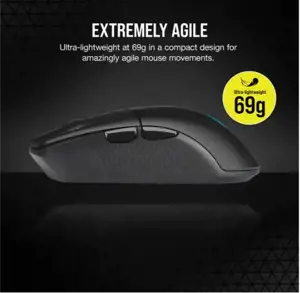 CORSAIR KATAR Elite belaidė žaidimų pelė juoda 26000 DPI optinė