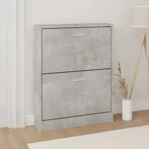 Spintelė batams, betono pilka, 59x17x81cm, apdirbta mediena