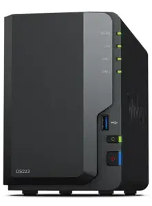 SYNOLOGY stalinis kompiuteris su 2 padėklų QUAD CORE 2GB RAM