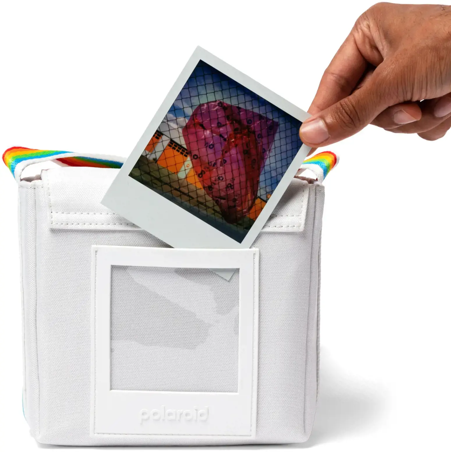 "Polaroid Now" fotoaparato krepšys, baltos spalvos
