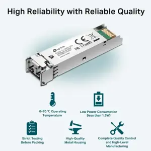 TP-Link TL-SM311LS V3, Šviesolaidis, 1250 Mbps, 9/125 µm, 10000 m, 1310 nm, TP-Link