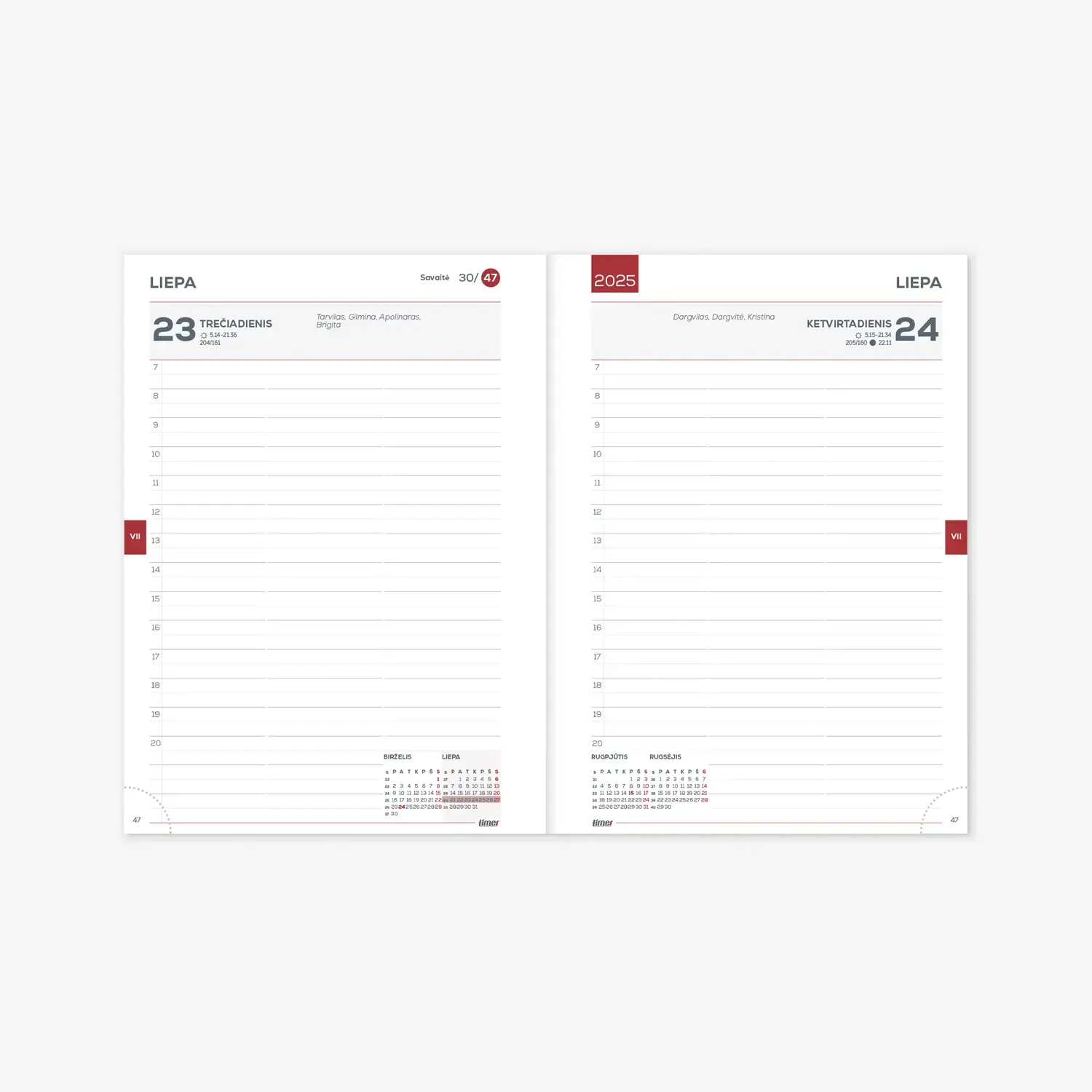 Kalendorius MOKSLO KNYGA 2025/2026, dirbtinė oda 14 x19 cm, juodos sp.