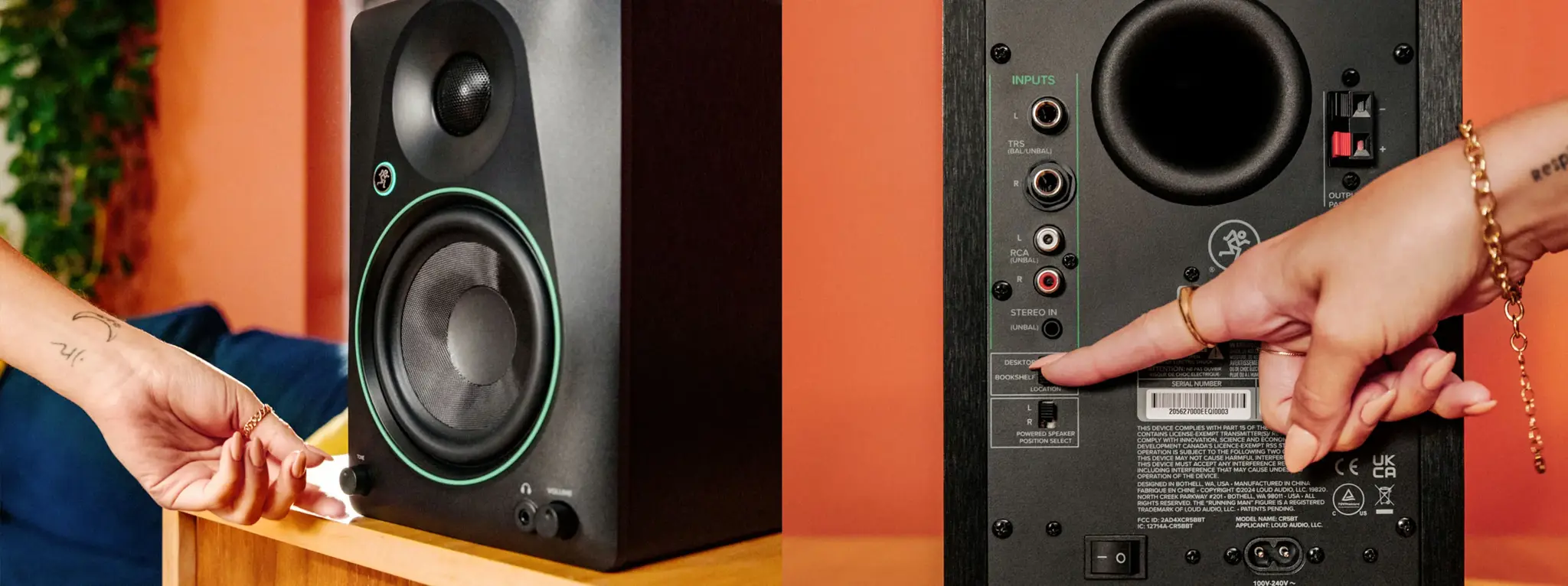 Mackie studio monitors CR3.5BT, black