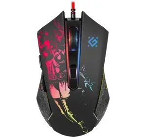 Žaidimų, optinė, laidinė pelė DEFENDER GM-933 SIN'SISTER 7200dpi 6P RGB