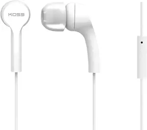 "Koss" laidinės ausinės KEB9iW, į ausis, su mikrofonu, baltos spalvos