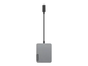 Lenovo 4X91A30366, USB 2.0 Type-C, HDMI, RJ-45, USB Type-C, VGA, pilka, 4K Ultra HD, CE, CB, FCC, EAC, VCCI, KCC, RCM, BSMI, 5 V
