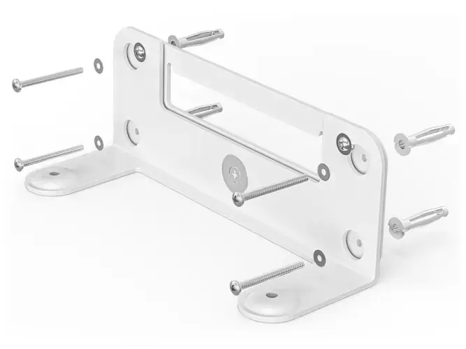 "Logitech" sieninis vaizdo juostų laikiklis, sieninis laikiklis, baltas, sieninis, "Logitech", "Rally Bar", "Rally Bar Mini", 236 mm