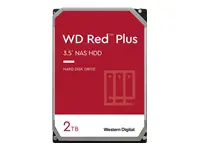 "WD Red Plus" 2 TB SATA 6 Gb/s 3,5 colių Rpm5400 128 MB spartinančiosios atminties vidinis kietasis diskas Nefasuotas