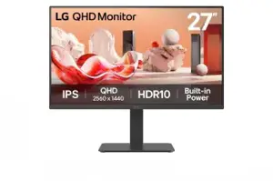 LCD Monitor LG 27BA45QB-B 27" Panel IPS 2560x1440 16:9 100Hz Matte Speakers Swivel Pivot Height adj…