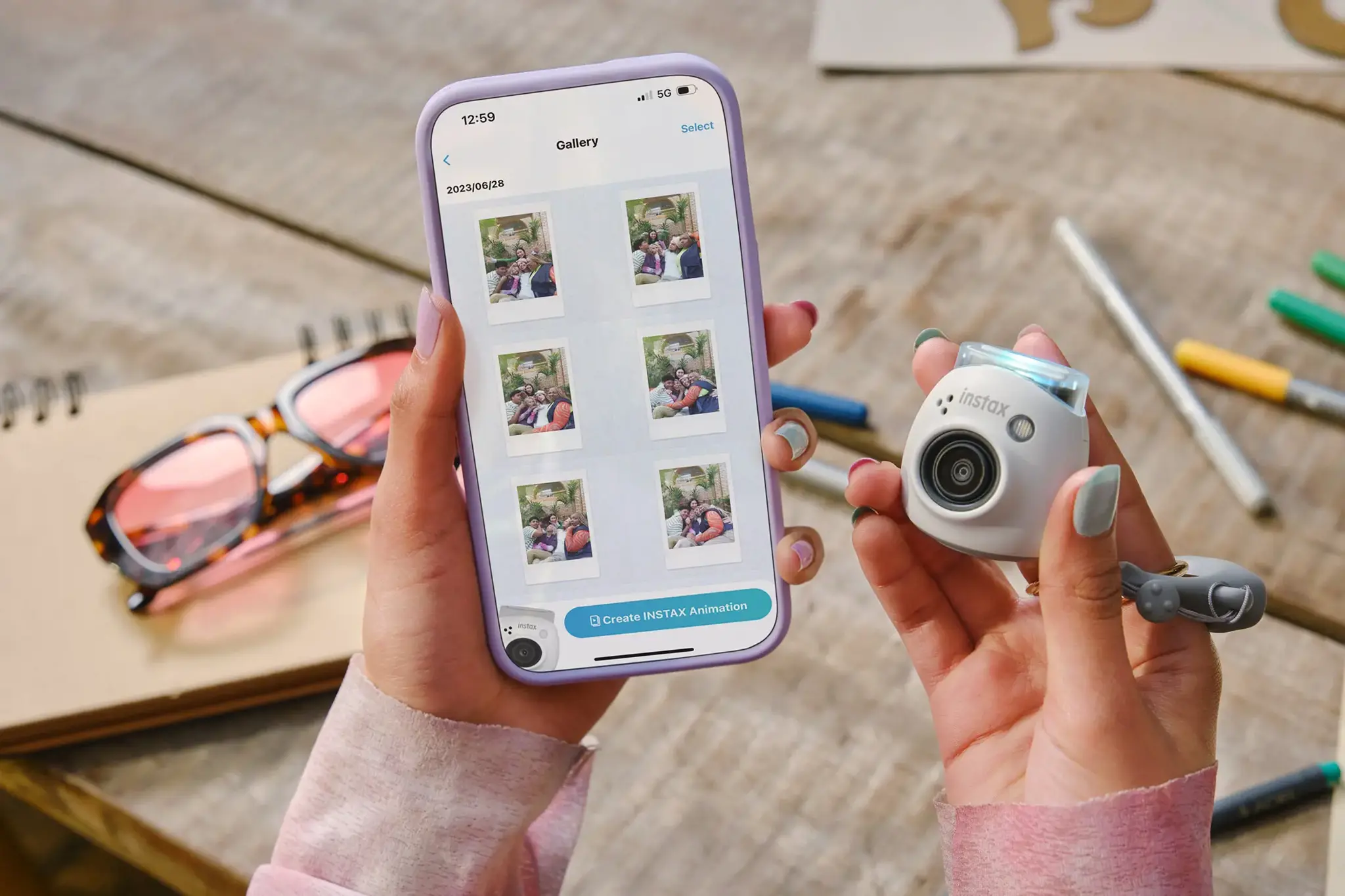 Fujifilm INSTAX PAL Powderi Pink
