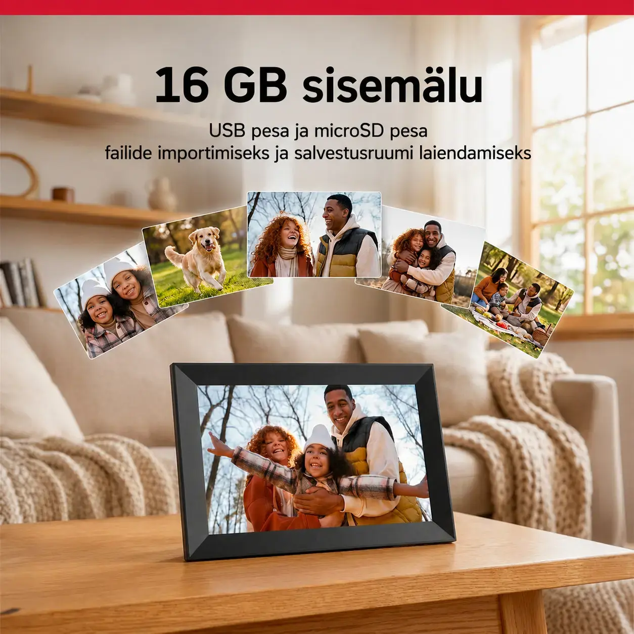 AgfaPhoto digital photo frame Realiview APF1000 10" WiFi One, black