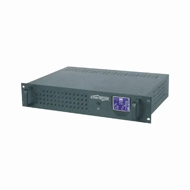 GEMBIRD UPS-RACK-1200 UPS 19 colių 3.4U 1200VA 2xIEC 2x Schuko 230V USB LCD