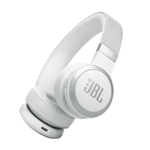 JBL belaidės ausinės "Live 670NC", baltos spalvos