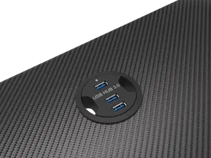 Žaidimų stalas Natec Genesis Holm 200 RGB, Juoda