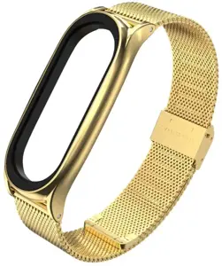 "Tech-Protect" laikrodžio dirželis MilaneseBand Xiaomi Mi Band 5/6, aukso spalvos