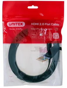 UNITEK 2.0 4K60HZ FLAT 3M C11063BK-3M HDMI cable 3 m HDMI Type A (Standard) Black