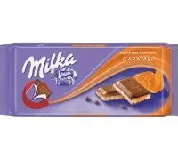 Šokoladas MILKA su karameliniu įdaru, 100 g