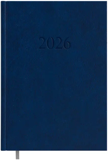 Kalendorius MANAGER Day 2026, A5, PVC, tamsiai mėlyna