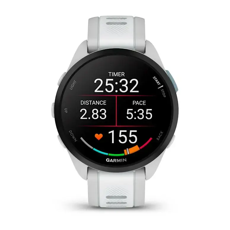"Garmin Forerunner 165 Music" išmanieji laikrodžiai, Miglotai pilka / baltas akmuo