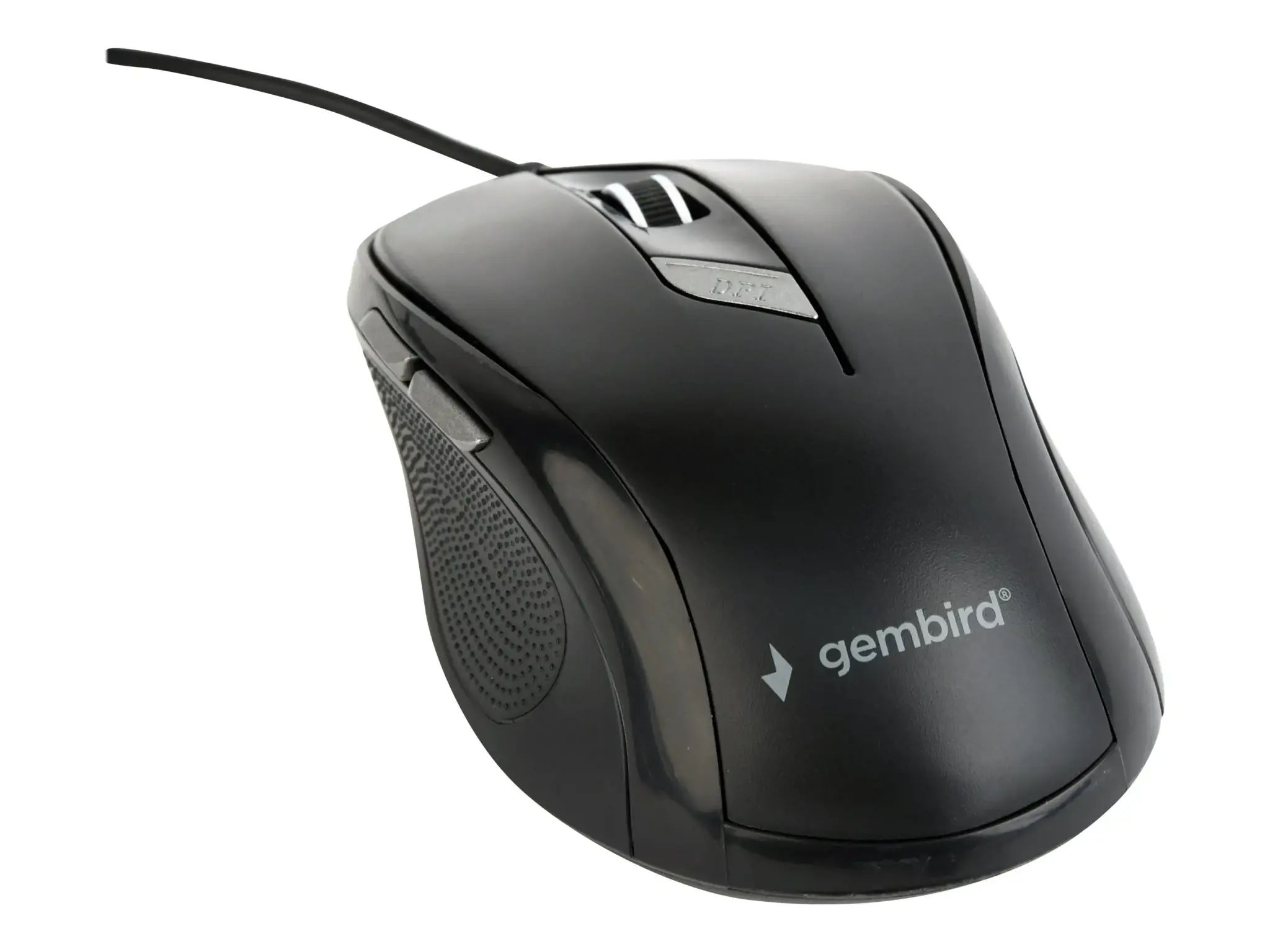GEMBIRD MUS-6B-01 Gembird optinė pelė MUS-6B-01, 1600 DPI, USB, juoda, 1,35 m ilgio laidas