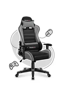Žaidimų kėdė vaikams "Huzaro HZ-Ranger 6.0 Gray Mesh", pilka ir juoda