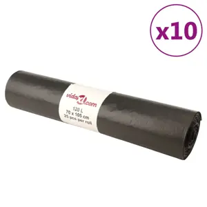 Šiukšlių maišai, 250vnt., juodos spalvos, 120l