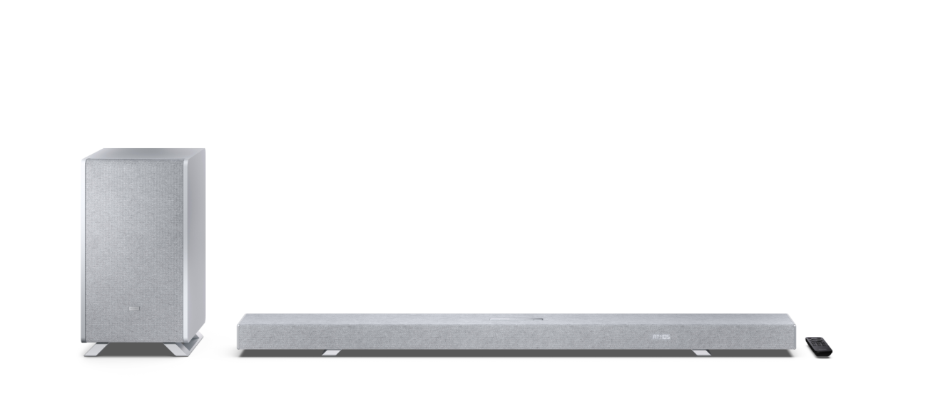 Sharp | 5.1.2 Dolby Atmos/DTS:X Soundbar with Wireless Subwoofer | HT-SBW55121(SL) | Bluetooth