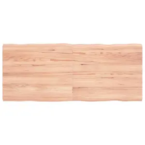 Stalviršis, šviesiai rudas, 120x50x(2-4) cm, medienos masyvas