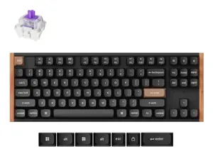 KEYCHRON K8 HE SE - US Layout - Gateron Magnetic Nebula - Carbon Black Wireless Keyboard