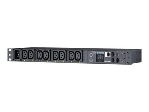 CYBERPOWER Keičiamasis PDU41005230V/20A 1U 8x IEC-320 išėjimo tinklo jungtis "PowerPanel Center" programinė įranga