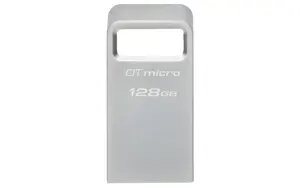 KINGSTON 128GB "DataTraveler Micro" 200MB/s metalinis USB 3.2 Gen 1