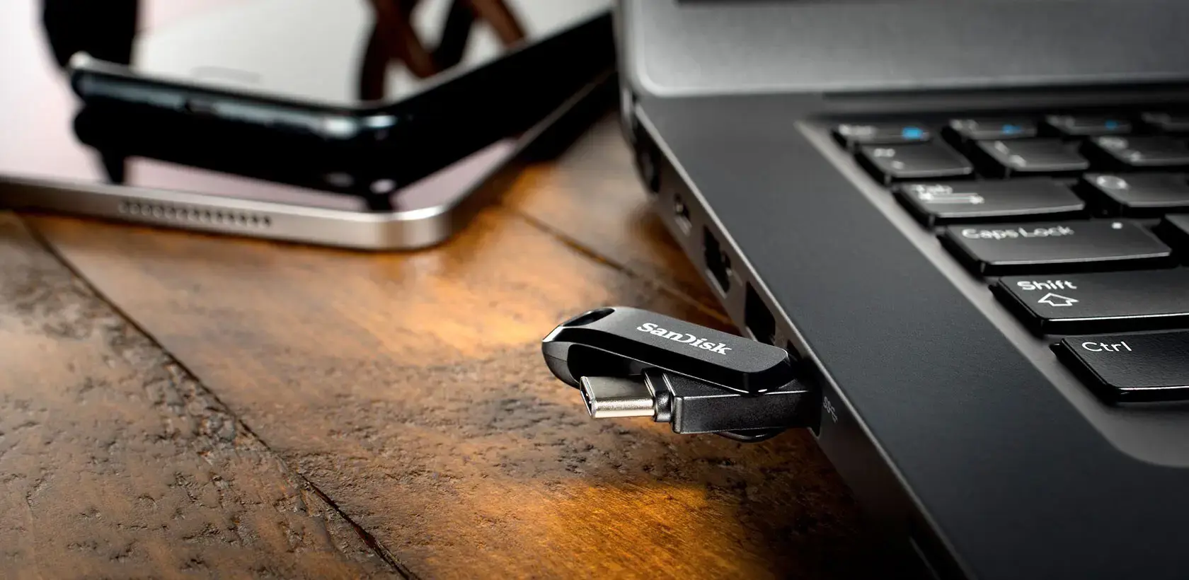 SANDISK 512 GB ULTRA DUAL DRIVE M3.0 micro-USB ir USB 3.0 jungtys