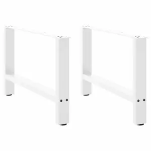 Kavos staliuko kojelės, baltos, 2 vnt., 70x(42-43) cm, plienas