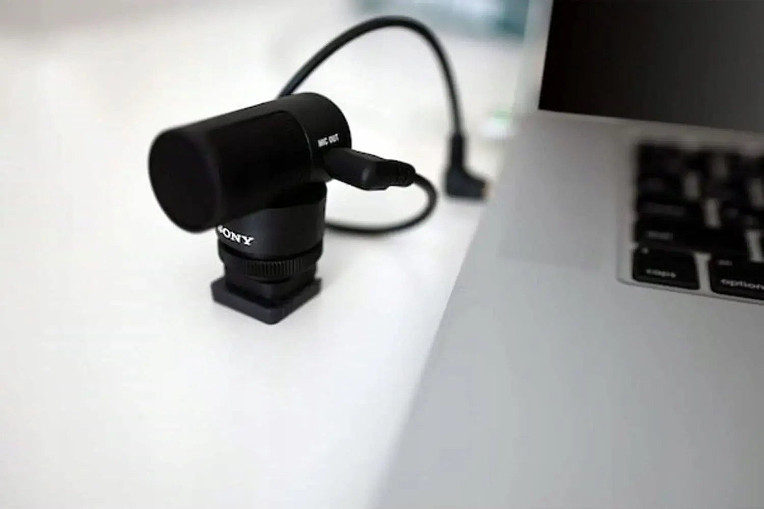 Sony ECM-G1, Skaitmeninio fotoaparato mikrofonas, Laidinis, 3,5 mm (1/8"), Juodas, 48,5 mm, 1,46 cm