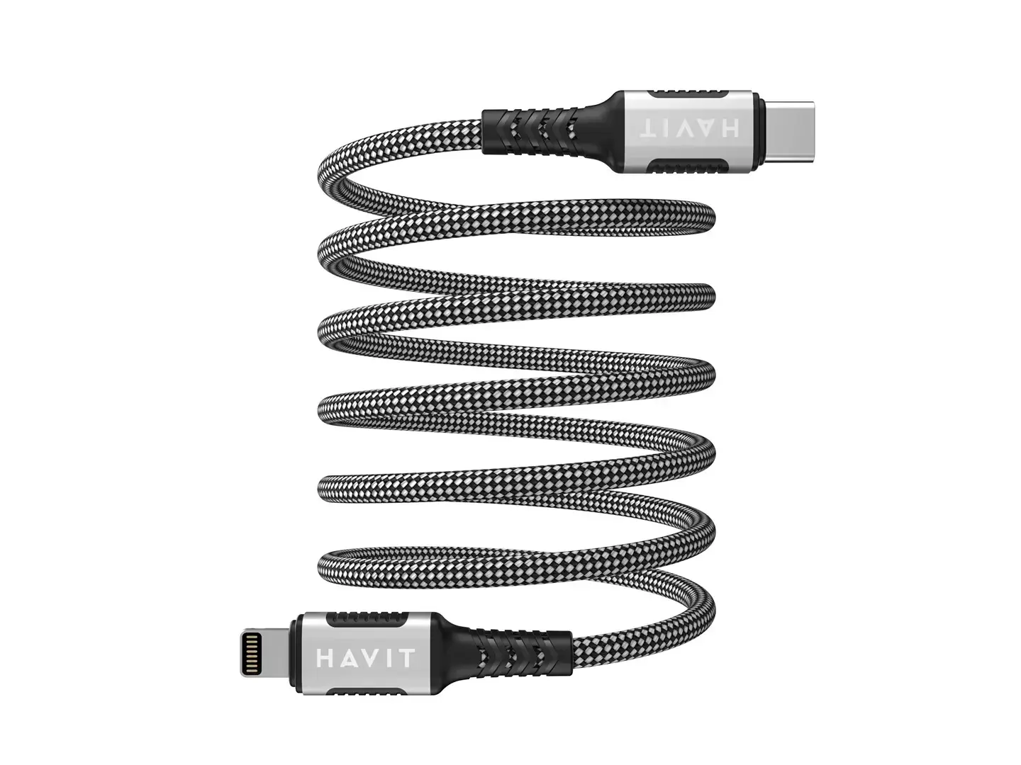 Havit CB6298 - Magnetic USB type C-Lightning cable, 1 m (black)
