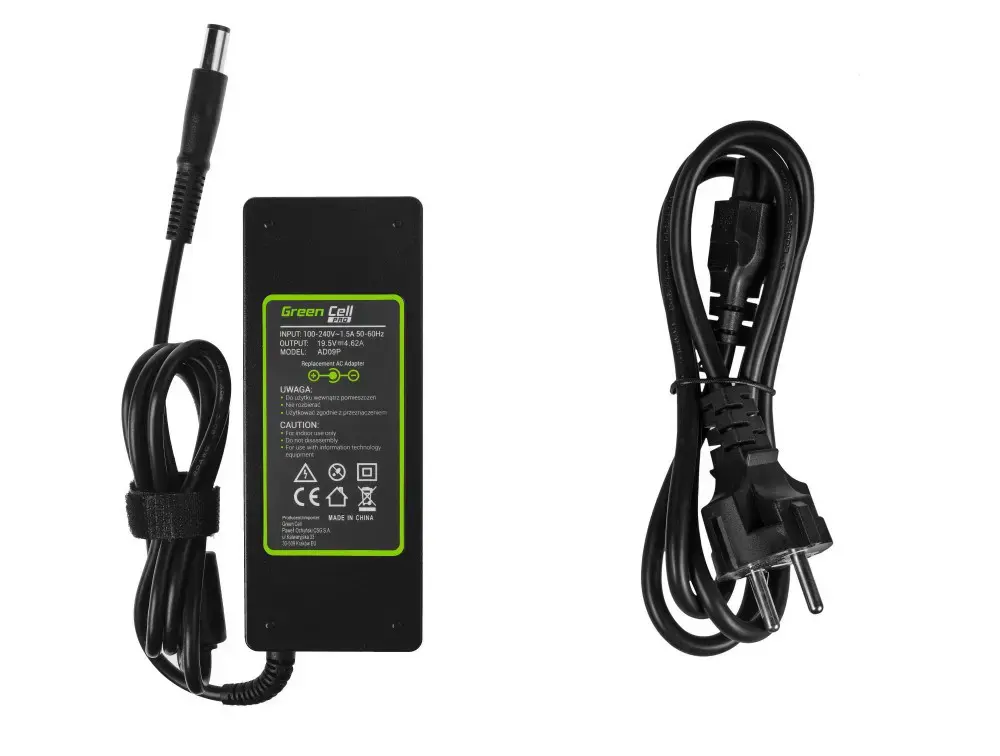 GREENCELL AD09P Green Cell PRO įkroviklis / kintamosios srovės adapteris "Dell" 90W 19,5V 4,62A 7,4 mm-5,0 mm
