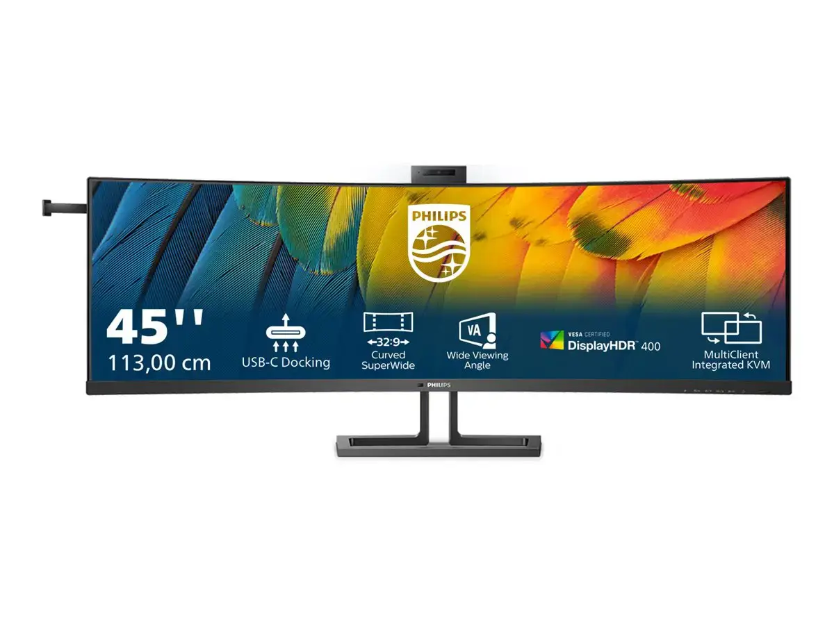 PHILIPS 44,5 colių 5120x1440 VA lenktas monitorius