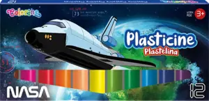 Plastilinas 12 spalvų Nasa