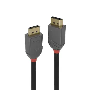 Lindy 0.5m DisplayPort 1.4 Cable, Anthra Line, 0.5 m, DisplayPort, DisplayPort, Male, Male, 7680 x …