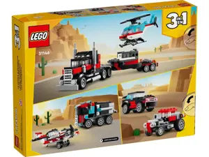 LEGO CREATOR 3 IN 1 31146 FLATBED TRUCK WITH HELICOPTER