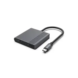 Gembird A-CM-HDMIFDPF-01 USB-C to HDMI + DP adapter, 4K 60Hz, black