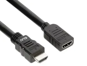 CLUB3D High Speed HDMI™ Extension Cable 4K60Hz M/F 5m/16.4ft 26 AWG, 5 m, HDMI Type A (Standard), HDMI Type A (Standard), 3D, 18 Gbit/s, Black