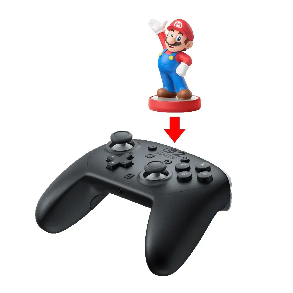 Nintendo Switch 2 Pro Controller Black Bluetooth Gamepad Analogue / Digital Nintendo Switch 2