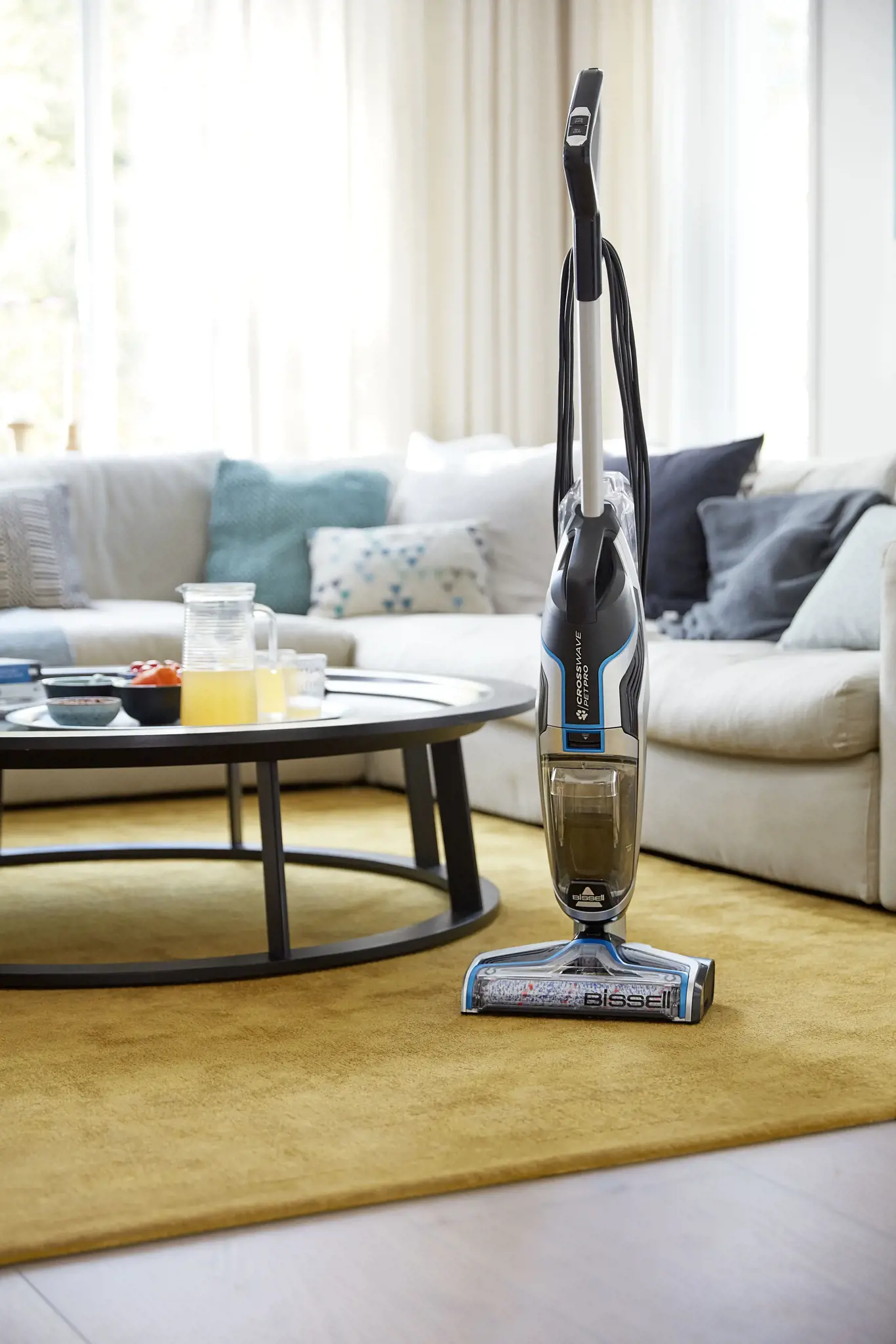 "Bissell CrossWave Pet Pro" be maišelio 2225N juodas, mėlynas, sidabrinis 0,62 L 560 W