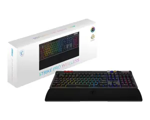 KEYBOARD GAMING BLACK US/STRIKE PRO W SILENT US MSI