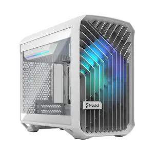 Fractal Design Torrent Nano RGB White TG skaidrus atspalvis Šoninis langas, baltas TG skaidrus atsp…