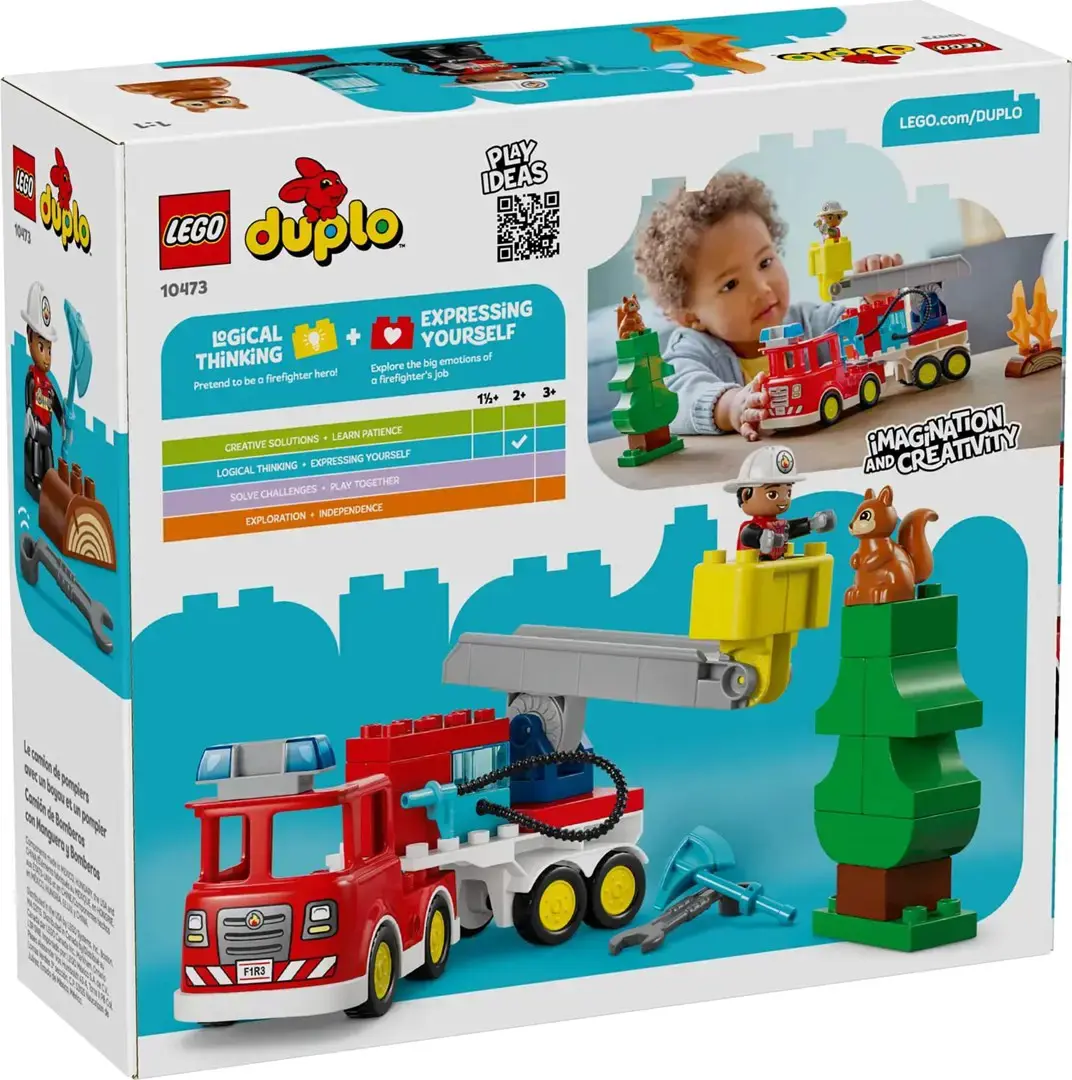 LEGO DUPLO 10473 Fire Truck with Hose and Firefighter