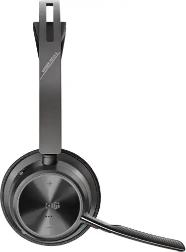 Poly Voyager Focus 2 MS Teams Belaidės ausinės, Bluetooth, USB-C/A Adapter, Charging stand, Juoda