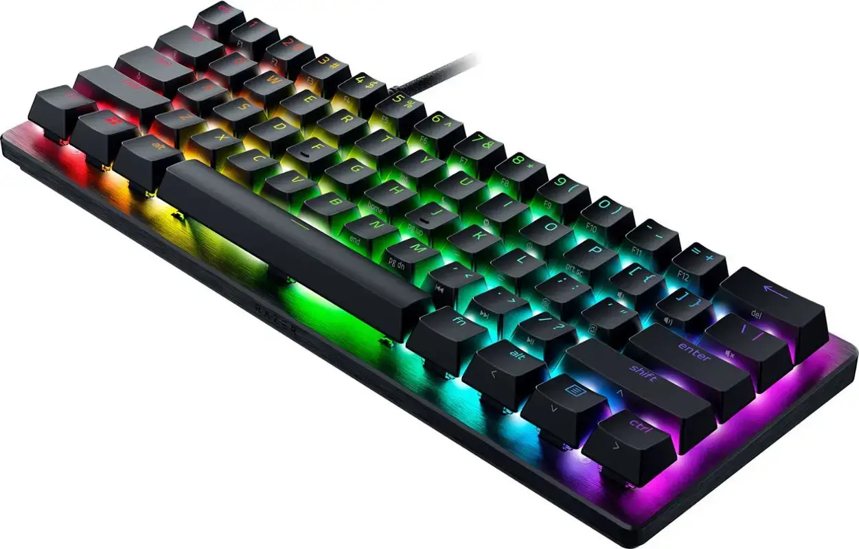 "Razer" mini žaidimų klaviatūra "Huntsman V3 Pro" laidinė šiaurietiška analoginė optinė juoda